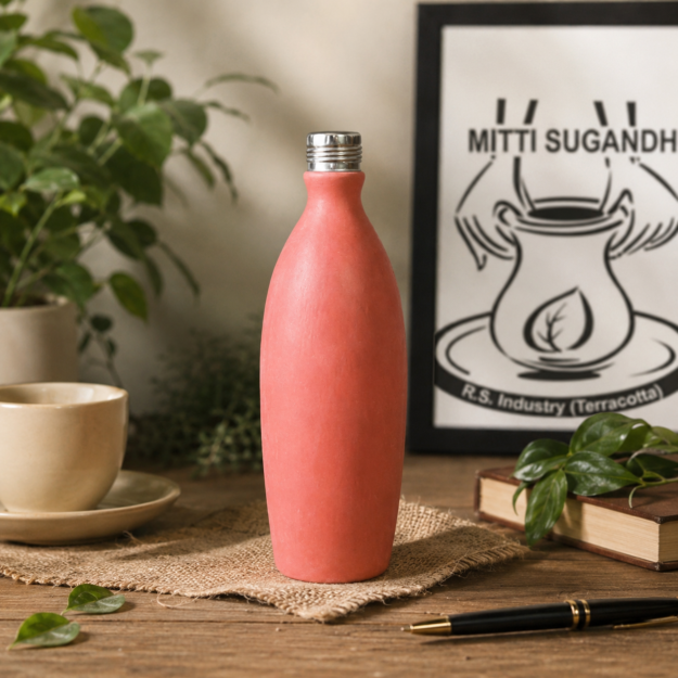 Terracotta Water Bottle 1L