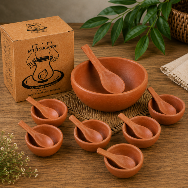 Earthen Pudding set